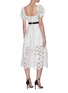 Back View - Click To Enlarge - SELF-PORTRAIT - Daisy lace midi dress