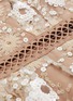 Detail View - Click To Enlarge - SELF-PORTRAIT - Floral sequin bow detail braid waist mini dress