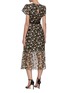 Back View - Click To Enlarge - SELF-PORTRAIT - Sequin embellished short sleeve mesh midi dress