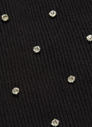  - SELF-PORTRAIT - One shoulder diamante embellished knit top