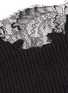  - SELF-PORTRAIT - Lace trim puff shoulder knit top