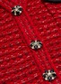  - SELF-PORTRAIT - Floral diamante button mélange wool knit cardigan