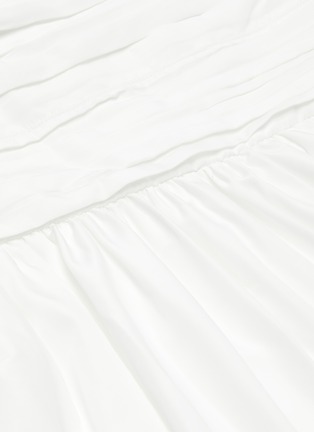 Detail View - Click To Enlarge - SELF-PORTRAIT - Puff sleeve taffeta midi dress