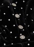 Detail View - Click To Enlarge - SELF-PORTRAIT - Puffed shoulder diamante embellished velvet mini dress