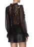 Back View - Click To Enlarge - SELF-PORTRAIT - Fine corded lace ruffle top
