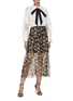 Figure View - Click To Enlarge - SELF-PORTRAIT - Sequin embellished mesh midi skirt