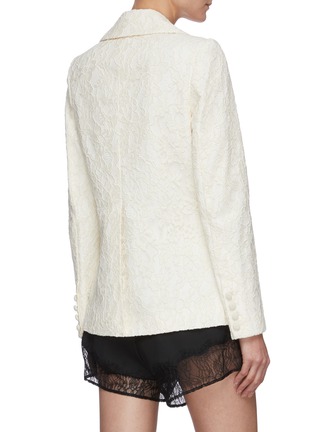 Back View - Click To Enlarge - SELF-PORTRAIT - Fine corded lace blazer