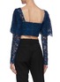 Back View - Click To Enlarge - SELF-PORTRAIT - Lace long sleeve crop top