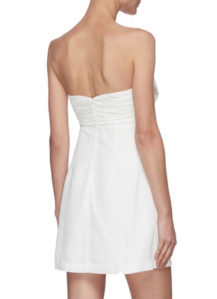 Back View - Click To Enlarge - SELF-PORTRAIT - Bow taffeta sleeveless mini dress