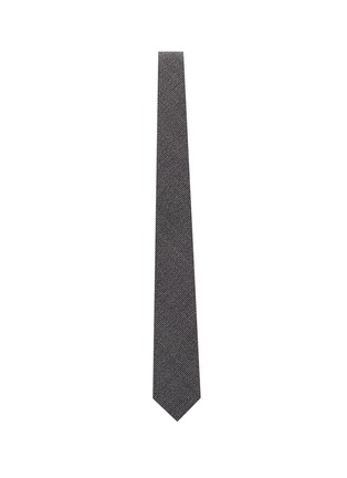 Figure View - Click To Enlarge - STEFANOBIGI MILANO - Square embroidered wool tie
