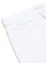  - MOTHER - 'The Insider' white wash frayed hem jeans