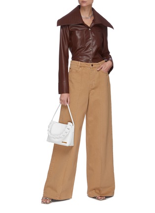 Figure View - Click To Enlarge - NANUSHKA - 'Kiara' vegan leather top
