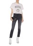 Figure View - Click To Enlarge - MOTHER - 'The Dazzler' yoke front seam skinny jeans