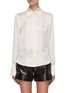 Main View - Click To Enlarge - PHILOSOPHY DI LORENZO SERAFINI - Pleated front blouse