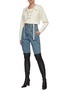 Figure View - Click To Enlarge - PHILOSOPHY DI LORENZO SERAFINI - Quilted yoke carrot jeans