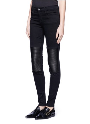 Front View - Click To Enlarge - J BRAND - Hewson leather-panel pants
