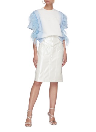 Figure View - Click To Enlarge - PHILOSOPHY DI LORENZO SERAFINI - Buttoned pencil skirt