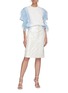Figure View - Click To Enlarge - PHILOSOPHY DI LORENZO SERAFINI - Buttoned pencil skirt