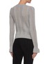 Back View - Click To Enlarge - PHILOSOPHY DI LORENZO SERAFINI - Ruffled cable knit sweater