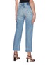 Back View - Click To Enlarge - MOTHER - 'The Kick It HR' light washed wide jeans