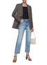 Figure View - Click To Enlarge - MOTHER - 'The Kick It HR' light washed wide jeans