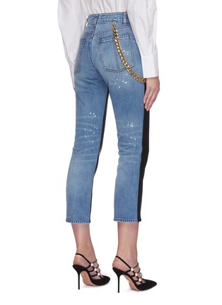 Back View - Click To Enlarge - HELLESSY - 'Melling' chain embellished panel jeans