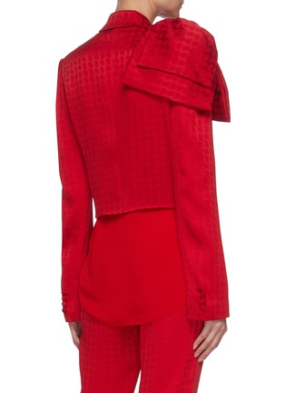 Back View - Click To Enlarge - HELLESSY - 'Walsh' bow embellished peak lapel double breasted blazer