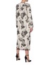 Back View - Click To Enlarge - HELLESSY - 'Lobb' tiger pattern long sleeve fil coupé wrap dress