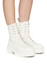 Figure View - Click To Enlarge - BOTH - Gao' leather platform combat boots