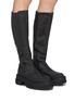 Figure View - Click To Enlarge - BOTH - Gao' chunky sole stretch leather knee high boots