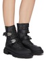 Figure View - Click To Enlarge - BOTH - Gao' harness buckles leather combat boots