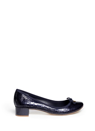 Main View - Click To Enlarge - TORY BURCH - Chelsea patent croc pumps