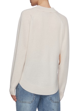 Back View - Click To Enlarge - TIBI - Cut-out sleeve cocoon sweater
