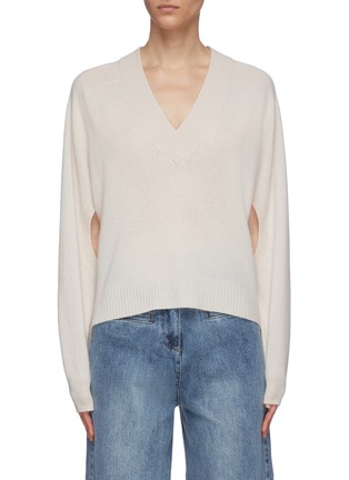 Main View - Click To Enlarge - TIBI - Cut-out sleeve cocoon sweater