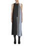 Main View - Click To Enlarge - TIBI - Menswear Collage Sleeveless Dress