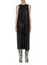 Main View - Click To Enlarge - TIBI - 'Tissue' Pleated Faux Leather Sleeveless dress
