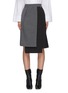 Main View - Click To Enlarge - TIBI - 'Auguste' houndstooth flap midi skirt