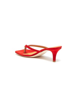  - FABIO RUSCONI - Suede leather thong heeled sandals