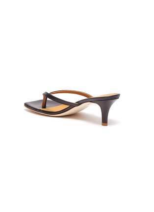  - FABIO RUSCONI - Leather thong heeled sandals