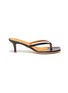 Main View - Click To Enlarge - FABIO RUSCONI - Leather thong heeled sandals