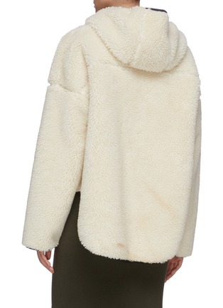 Back View - Click To Enlarge - 3.1 PHILLIP LIM - Hooded contrast panel shearling jacket