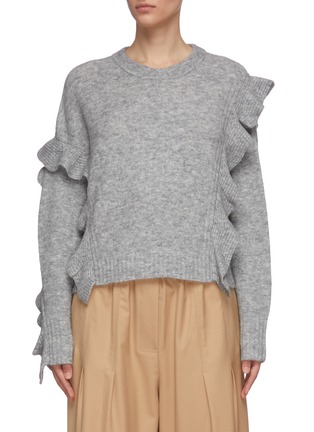 Main View - Click To Enlarge - 3.1 PHILLIP LIM - 'Lofty' ruffle trim sweater