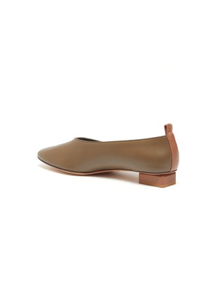  - GRAY MATTERS - 'Mildred Piccola' block heel leather ballerina flats