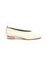 Main View - Click To Enlarge - GRAY MATTERS - Mildred Piccola' block heel leather ballerina flats