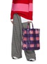 Figure View - Click To Enlarge - ACNE STUDIOS - Check PRINT COATED COTTON TOTE BAG