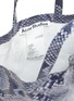 Detail View - Click To Enlarge - ACNE STUDIOS - Snake print coated cotton tote bag