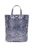 Main View - Click To Enlarge - ACNE STUDIOS - Snake print coated cotton tote bag
