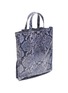 Figure View - Click To Enlarge - ACNE STUDIOS - Snake print coated cotton tote bag