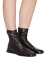 Figure View - Click To Enlarge - ACNE STUDIOS - Square toe leather boots