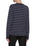 Back View - Click To Enlarge - ACNE STUDIOS - Stripe print face patch long sleeve T-shirt